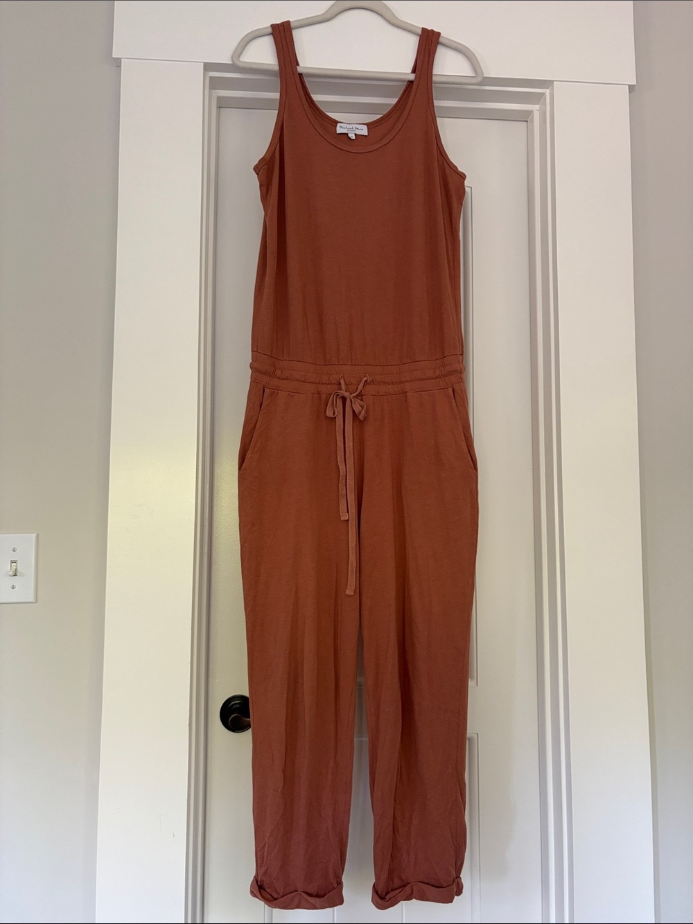 Michael Stars Sleeveless Jumpsuit in Terracotta